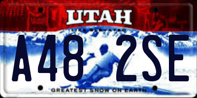 UT license plate A482SE