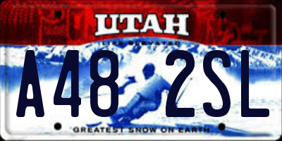 UT license plate A482SL