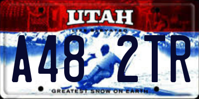 UT license plate A482TR