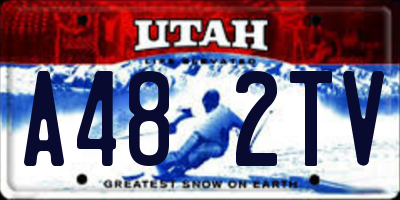 UT license plate A482TV
