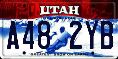 UT license plate A482YB