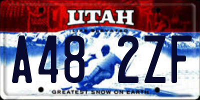 UT license plate A482ZF