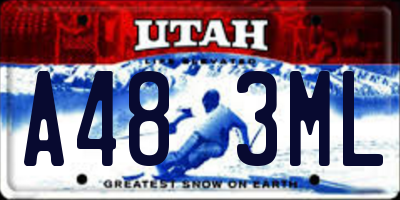 UT license plate A483ML