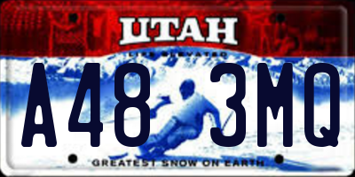 UT license plate A483MQ