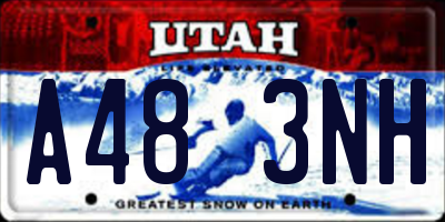 UT license plate A483NH