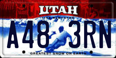 UT license plate A483RN