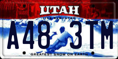 UT license plate A483TM