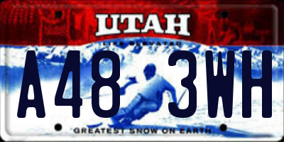 UT license plate A483WH