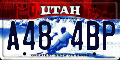 UT license plate A484BP