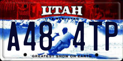 UT license plate A484TP