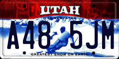 UT license plate A485JM