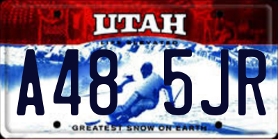 UT license plate A485JR
