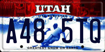UT license plate A485TQ