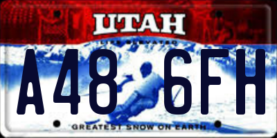 UT license plate A486FH