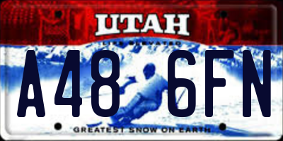 UT license plate A486FN