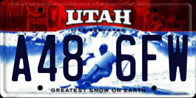 UT license plate A486FW