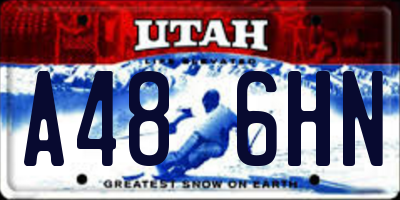 UT license plate A486HN
