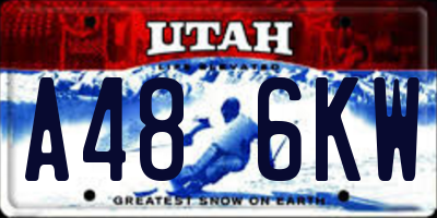 UT license plate A486KW