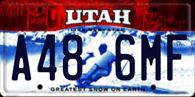 UT license plate A486MF