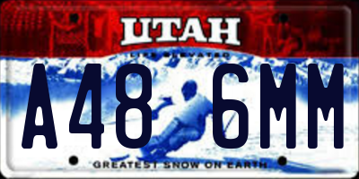 UT license plate A486MM