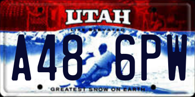 UT license plate A486PW