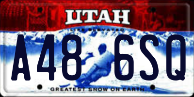 UT license plate A486SQ