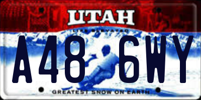 UT license plate A486WY