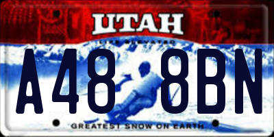 UT license plate A488BN