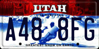 UT license plate A488FG
