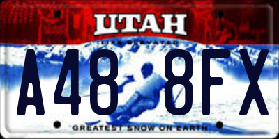 UT license plate A488FX