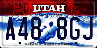UT license plate A488GJ