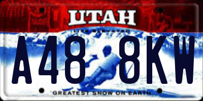 UT license plate A488KW
