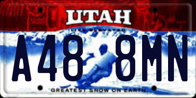 UT license plate A488MN