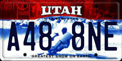 UT license plate A488NE
