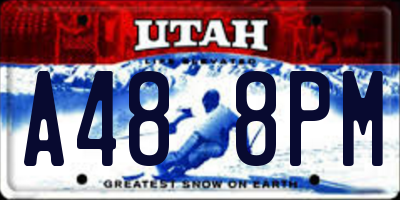 UT license plate A488PM