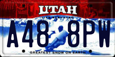 UT license plate A488PW