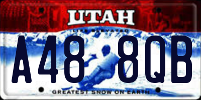 UT license plate A488QB