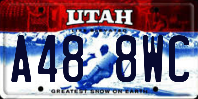 UT license plate A488WC