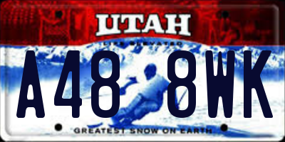 UT license plate A488WK