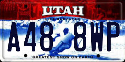 UT license plate A488WP