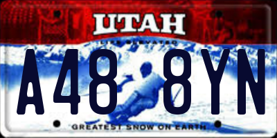 UT license plate A488YN