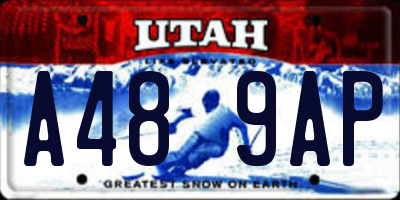 UT license plate A489AP