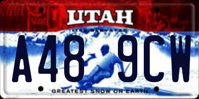 UT license plate A489CW