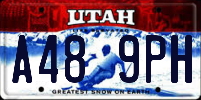 UT license plate A489PH