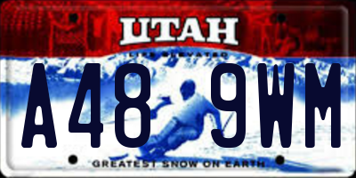 UT license plate A489WM
