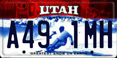 UT license plate A491MH