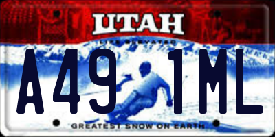 UT license plate A491ML