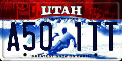 UT license plate A501TT