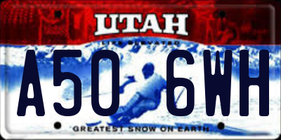 UT license plate A506WH