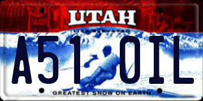 UT license plate A510IL